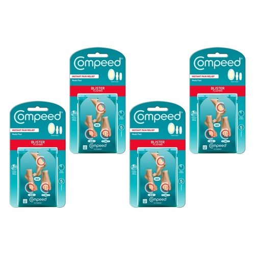 Compeed Mixed Size Blister Plasters 5 Pack Bundle of 4