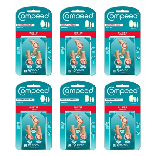 Compeed Mixed Size Blister Plasters 5 Pack Bundle of 6