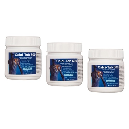 Calci-Tab 600mg 120 Tablets Pack of 3