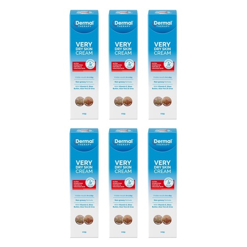 Dermal Therapy Very Dry Skin Cream 125g Pack of 6