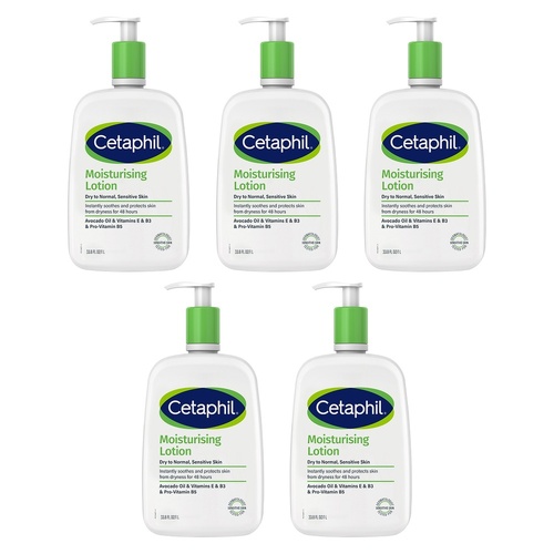 Cetaphil Moisturising Lotion 1L Pack of 5