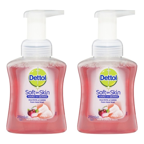Dettol Foam Hand Wash Rose & Cherry in Bloom 250mL Pack of 2