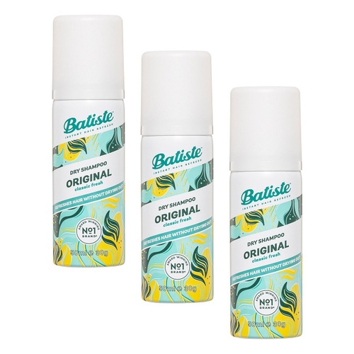 Batiste Original Dry Shampoo 50mL Pack of 3