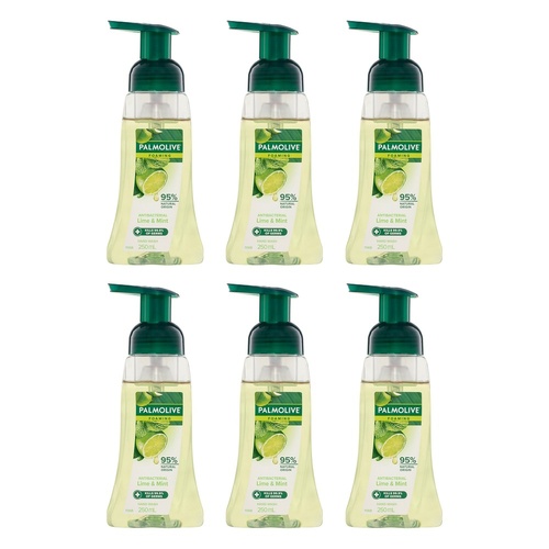 Palmolive Antibacterial Foaming Hand Wash Lime & Mint 250mL x 6 Bundle of 6