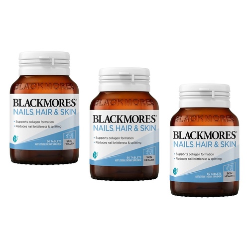 Blackmores Nails, Hair & Skin 60 Tablets Pack of 3