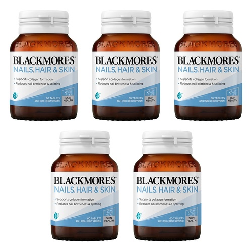Blackmores Nails, Hair & Skin 60 Tablets Pack of 5