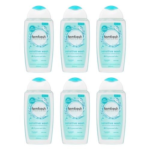 Femfresh Sensitive Wash 250mL Pack of 6
