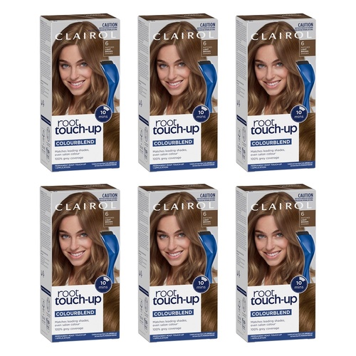Clairol Root Touch-Up 6 Light Brown Permanent Hair Colour Pack of 6