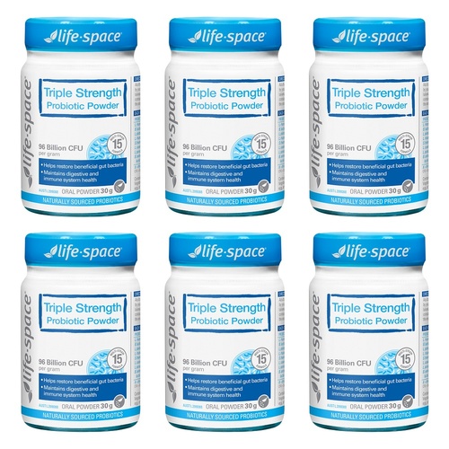 Life-Space Triple Strength Probiotic Powder 30g Pack of 6