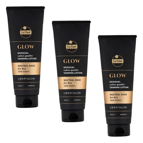 Le Tan Glow Gradual Tanning Lotion 250mL Pack of 3