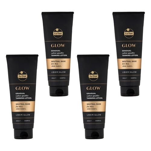 Le Tan Glow Gradual Tanning Lotion 250mL Pack of 4