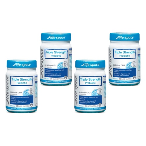 Life-Space Triple Strength Probiotic 30 Capsules Pack of 4