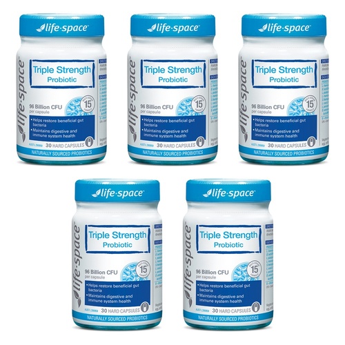 Life-Space Triple Strength Probiotic 30 Capsules Pack of 5