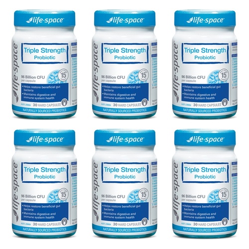 Life-Space Triple Strength Probiotic 30 Capsules Pack of 6