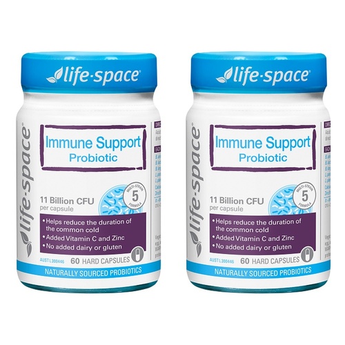 Life-Space Immune Support Probiotic 60 Capsules Pack of 2