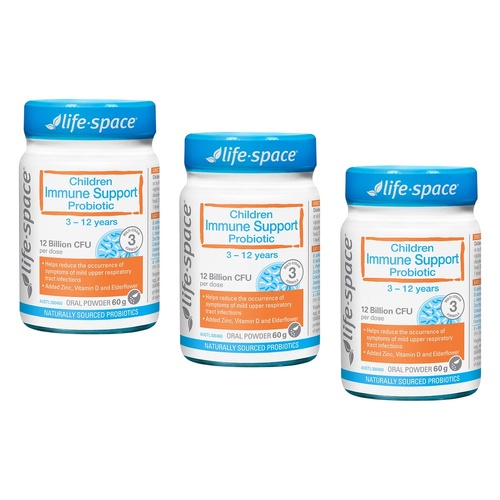Life-Space Children Immune Support Probiotic 3-12 Years 60g Pack of 3