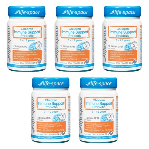 Life-Space Children Immune Support Probiotic 3-12 Years 60g Pack of 5