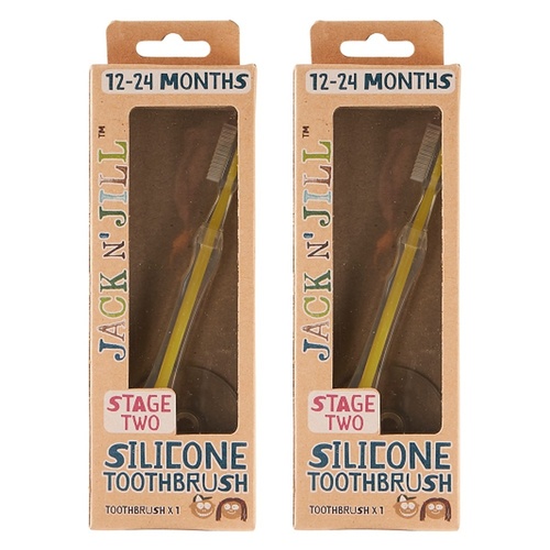 Jack N' Jill Silicone Toothbrush Pack of 2