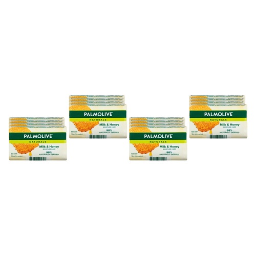 Palmolive Naturals Milk & Honey Bar Soap 4 Pack x 12 Bundle of 4