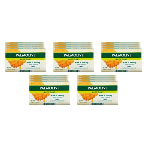 Palmolive Naturals Milk & Honey Bar Soap 4 Pack x 12 Bundle of 5