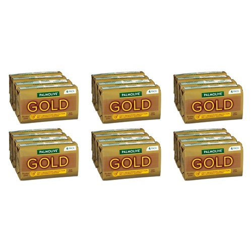 Palmolive Gold Bar Soap 4 x 90g x 12 Bundle of 6