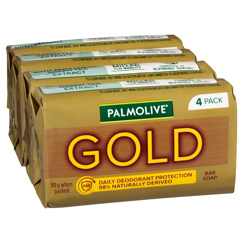 Palmolive Gold Bar Soap 4 x 90g x 12