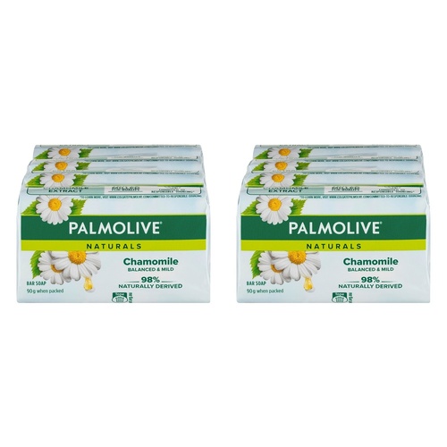 Palmolive Naturals Chamomile Extracts Bar Soap 4 Pack x 12 Bundle of 2