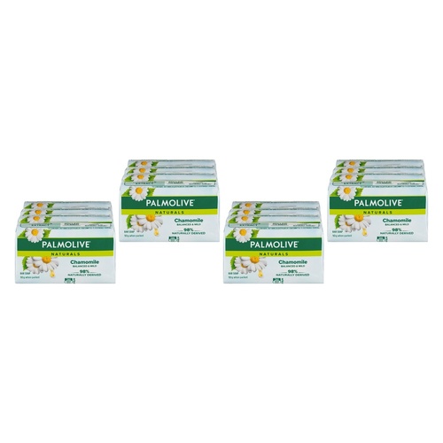 Palmolive Naturals Chamomile Extracts Bar Soap 4 Pack x 12 Bundle of 4