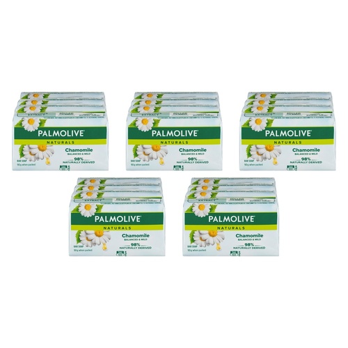 Palmolive Naturals Chamomile Extracts Bar Soap 4 Pack x 12 Bundle of 5