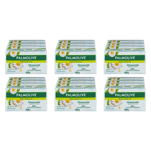 Palmolive Naturals Chamomile Extracts Bar Soap 4 Pack x 12 Bundle of 6