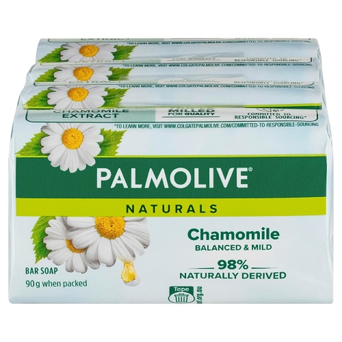 Palmolive Naturals Chamomile Extracts Bar Soap 4 Pack x 12