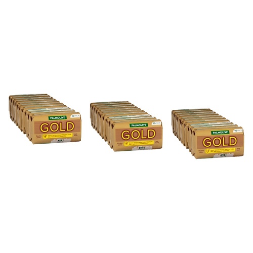 Palmolive Daily Deodorant Protection Soap Gold 10 Pack Bundle of 3