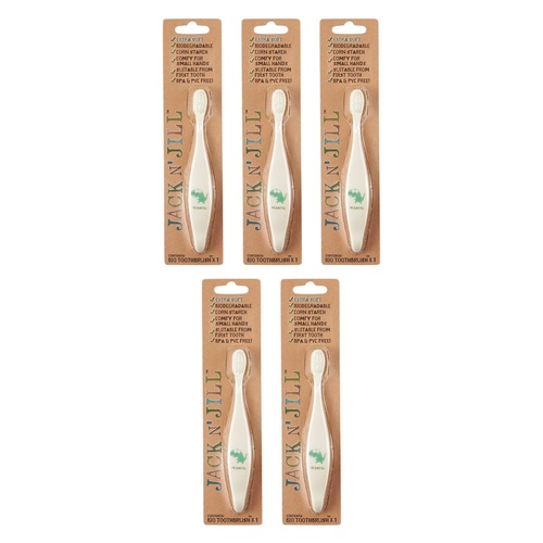 Jack N' Jill Bio Toothbrush Dino Pack of 5