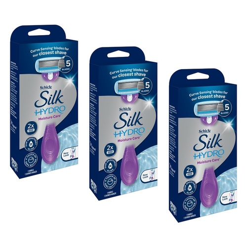 Schick Silk Hydro Moisture Care Razor Kit Pack of 3