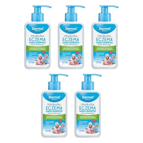 Dermal Therapy Little Bodies Eczema Wash & Shampoo 210mL Pack of 5