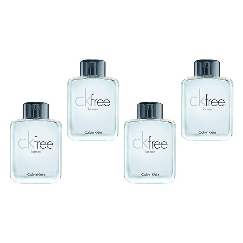 Calvin Klein Free For Men EDT 100mL Pack of 4