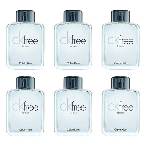 Calvin Klein Free For Men EDT 100mL Pack of 6