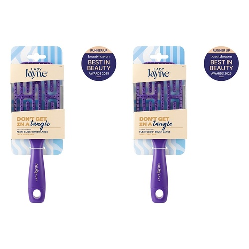 Lady Jayne Flexi-Glide Brush Large Pack of 2