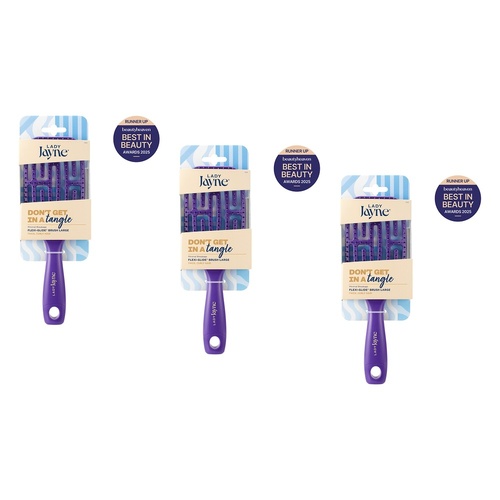 Lady Jayne Flexi-Glide Brush Large Pack of 3