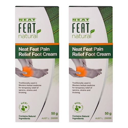Neat Feat Nat Pain Relief Foot Cream 50g Pack of 2