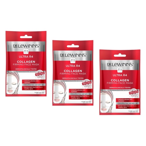 Dr. LeWinn's Ultra R4 Collagen Firming Face Mask 25mL Pack of 3