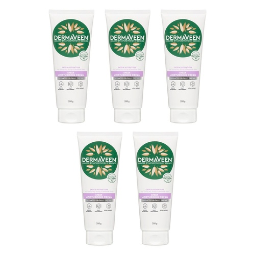 DermaVeen Extra Hydration Sheer Moisturising Cream 200g Pack of 5