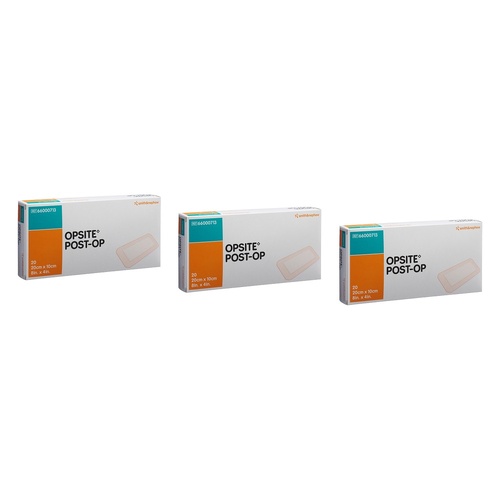 Opsite Post-Op Waterproof Dressing 20cm x 10cm Box of 20 Bundle of 3