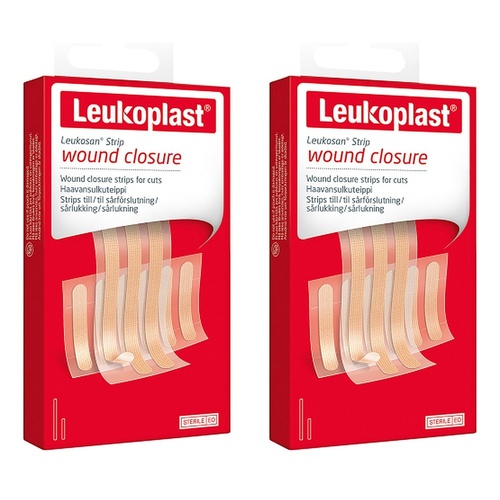 Leuko Leukosan Wound Closure Strips Assorted 9 Pack Bundle of 2