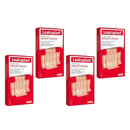Leuko Leukosan Wound Closure Strips Assorted 9 Pack Bundle of 4