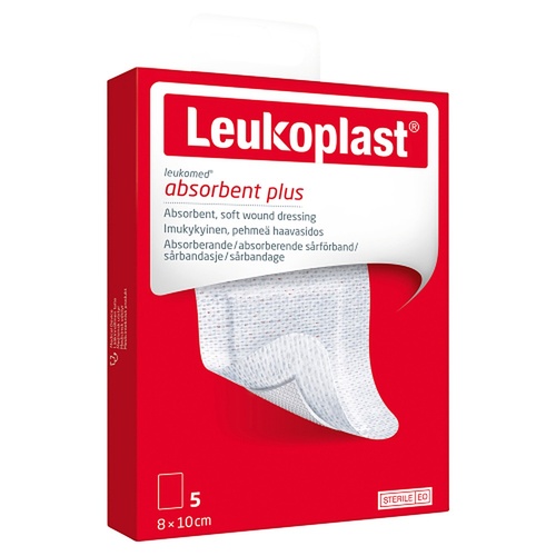 Leuko Leukomed Sterile Post-Op Wound Dressing 8cm x 10cm 5 Pack
