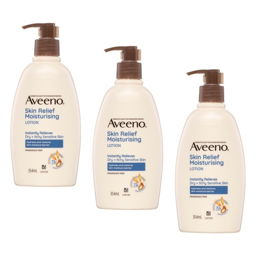 Aveeno Skin Relief Moisturising Body Lotion 354mL Pack of 3