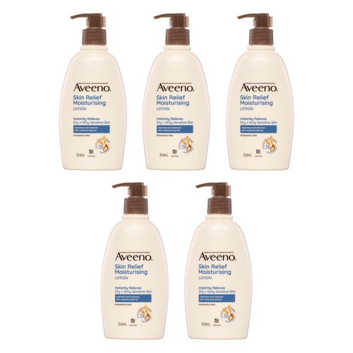 Aveeno Skin Relief Moisturising Body Lotion 354mL Pack of 5