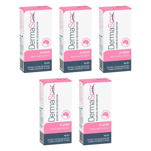 DermaScar Classic Gel 15g Pack of 5
