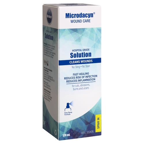 Plunketts Microdacyn Wound Care Solution 120mL